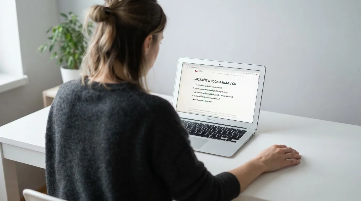 Člověk u notebooku čte informační stránku o online hazardu v Česku — gopay platba casino